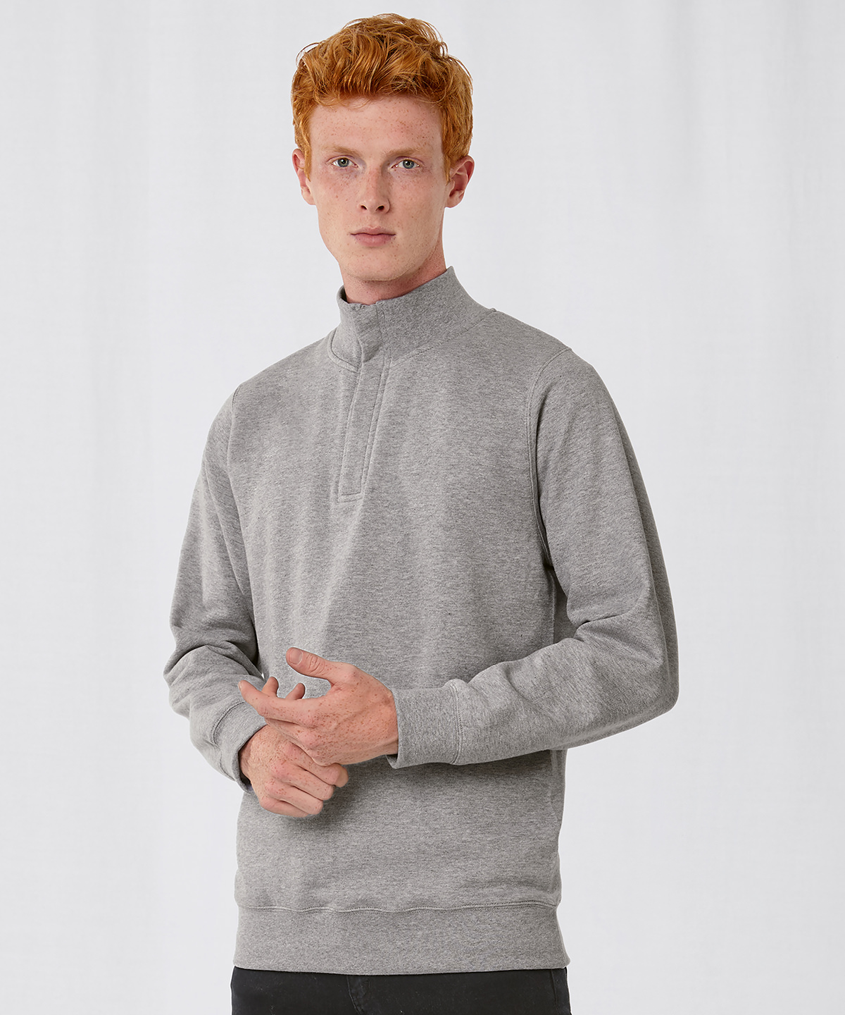 B&C ID B&C ID.004 ¼ zip sweatshirt