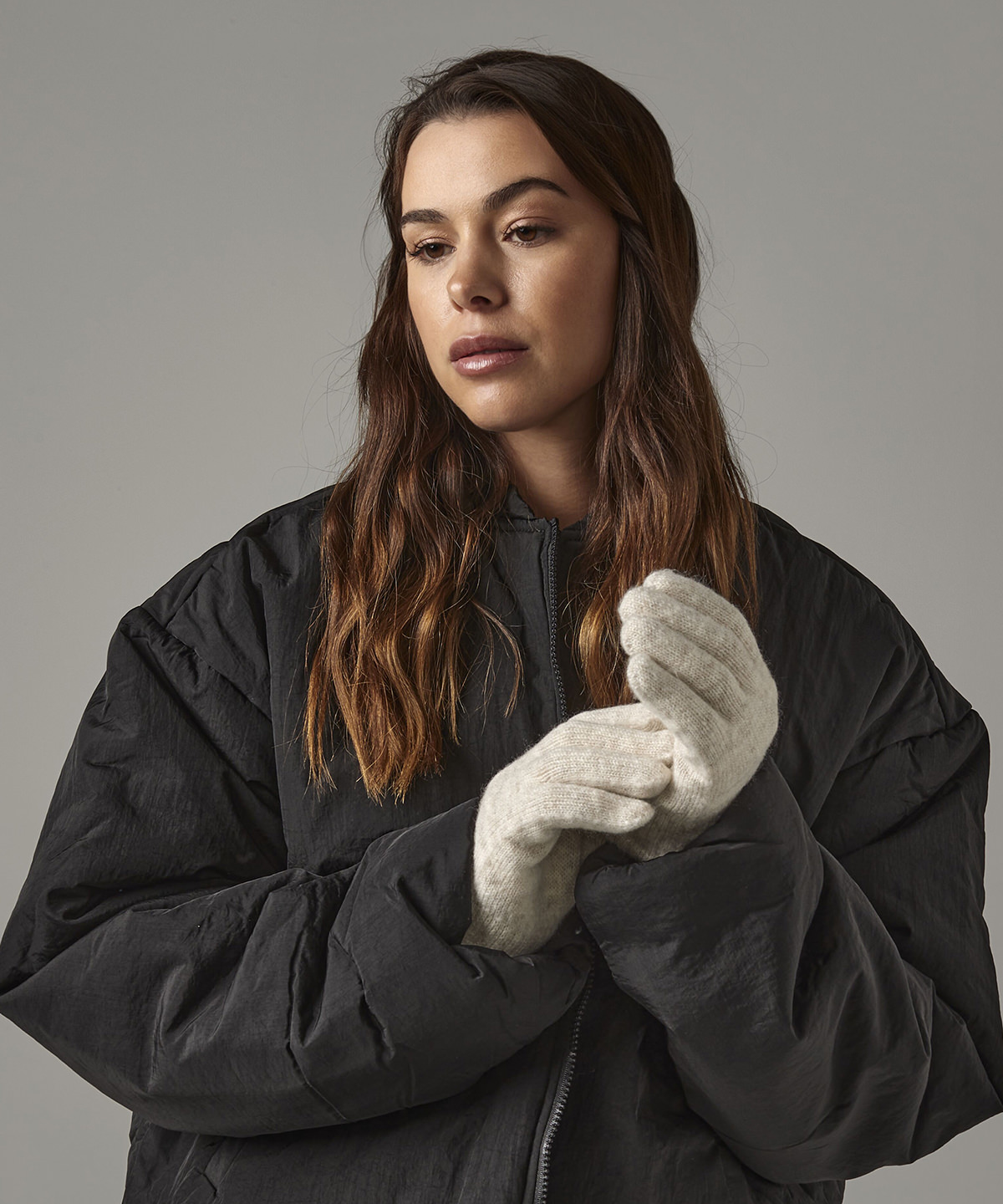 Cosy ribbed-cuff gloves 1 Cosy ribbed-cuff gloves