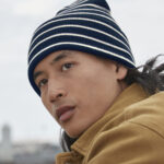 Original deep-cuffed striped beanie
