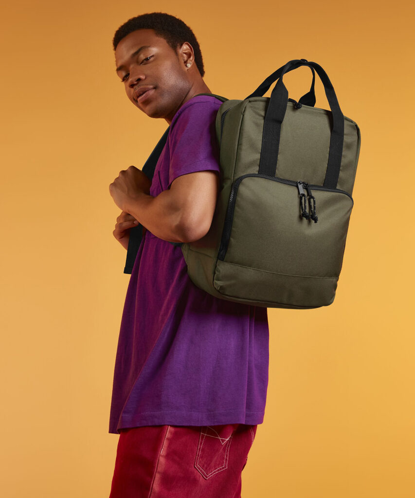 Recycled twin handle cooler backpack