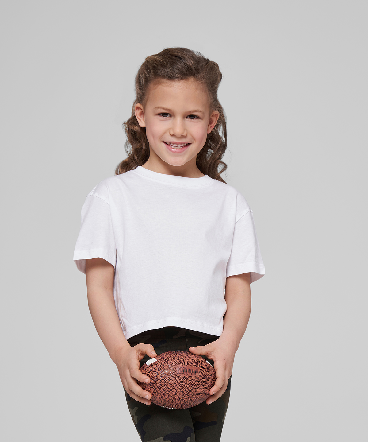 Girls cropped Jersey tee 1 Girls cropped Jersey tee