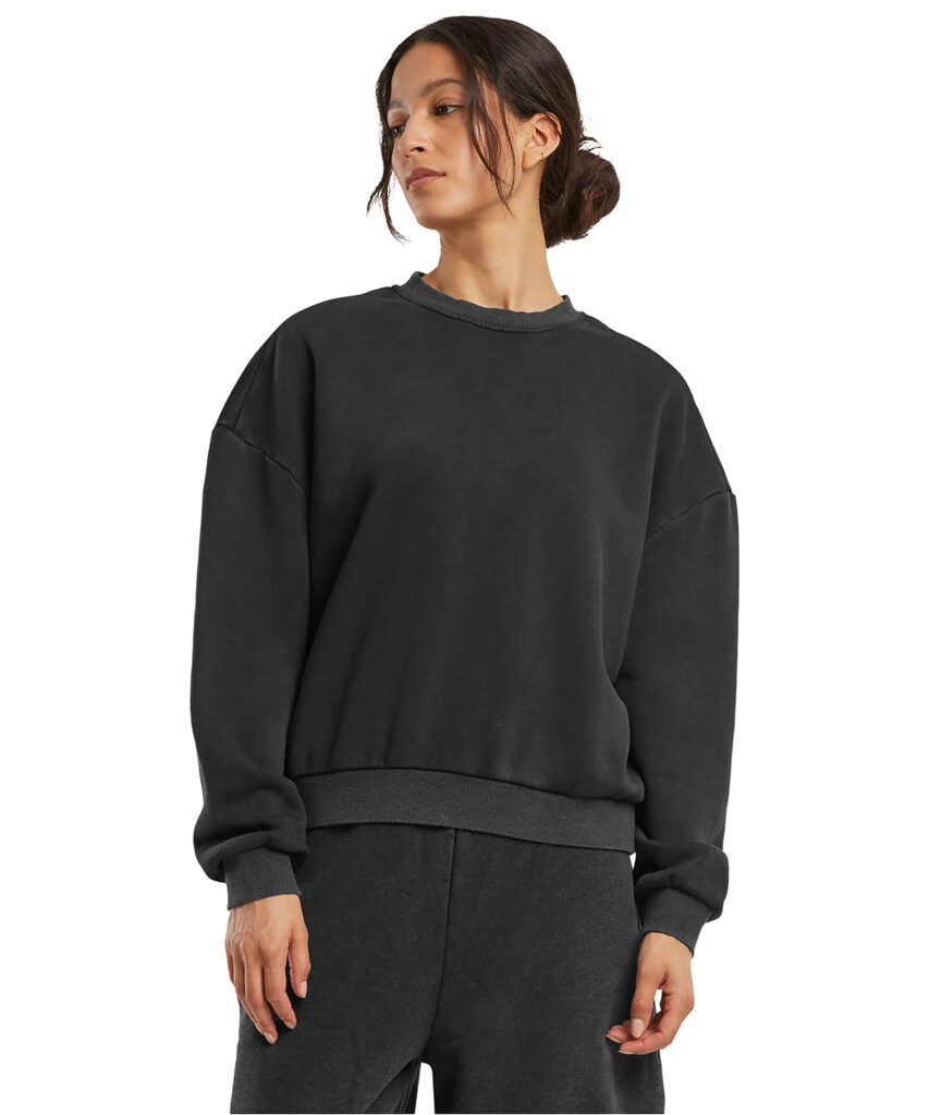 Womens vintage heavy crew neck