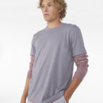 Unisex heather CVC short sleeve t-shirt