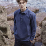 Pullover drill shirt