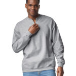 Softstyle midweight adult fleece 1/4-zip sweatshirt