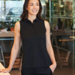 Womens sleeveless Coolplus® polo shirt
