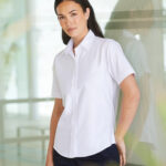 Women's short sleeve classic Oxford shirt