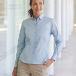 Womens long sleeve cotton-feel Coolplus® shirt