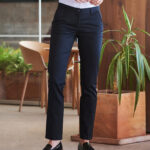 Women's 65/35 flat fronted chino trousers