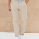 Stretch chinos with flex waistband 