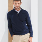 Unisex sustainable ¼-zip sweatshirt