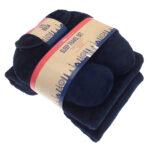 Travel set (neck pillow, eye mask and fleece blanket)