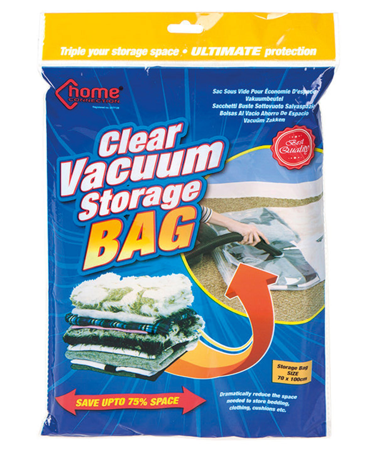 Clear vacuum storage bag 1 Clear vacuum storage bag