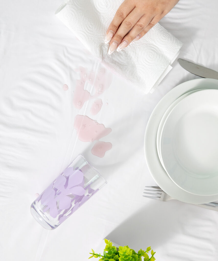 Wipe clean tablecloth