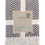 Recycled mixed-fabric throw