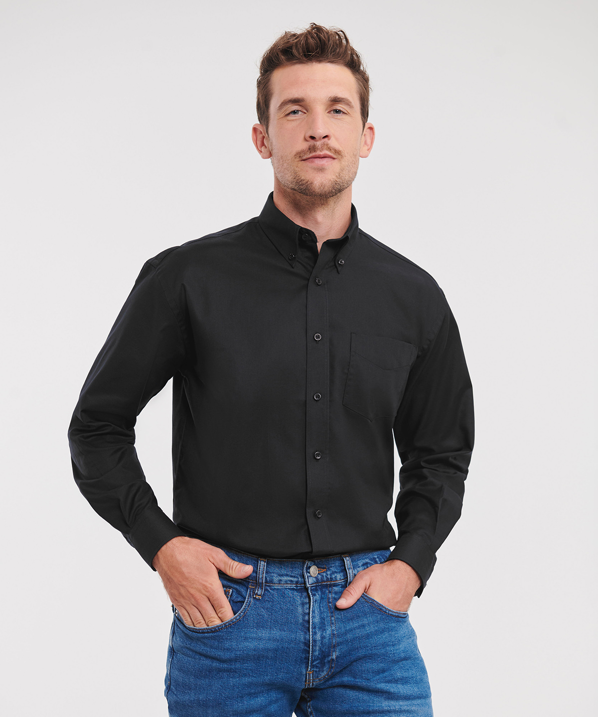 Long sleeve easycare Oxford shirt 1 Long sleeve easycare Oxford shirt