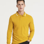 Long sleeve tipped 100 polo
