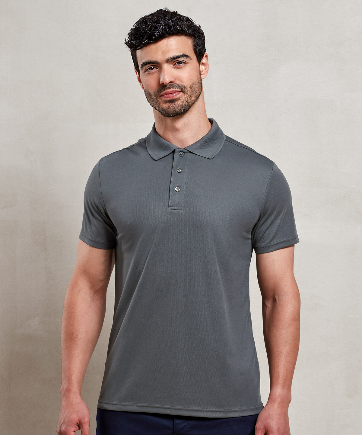 Mens Spun Dyed Recycled Polo Shirt