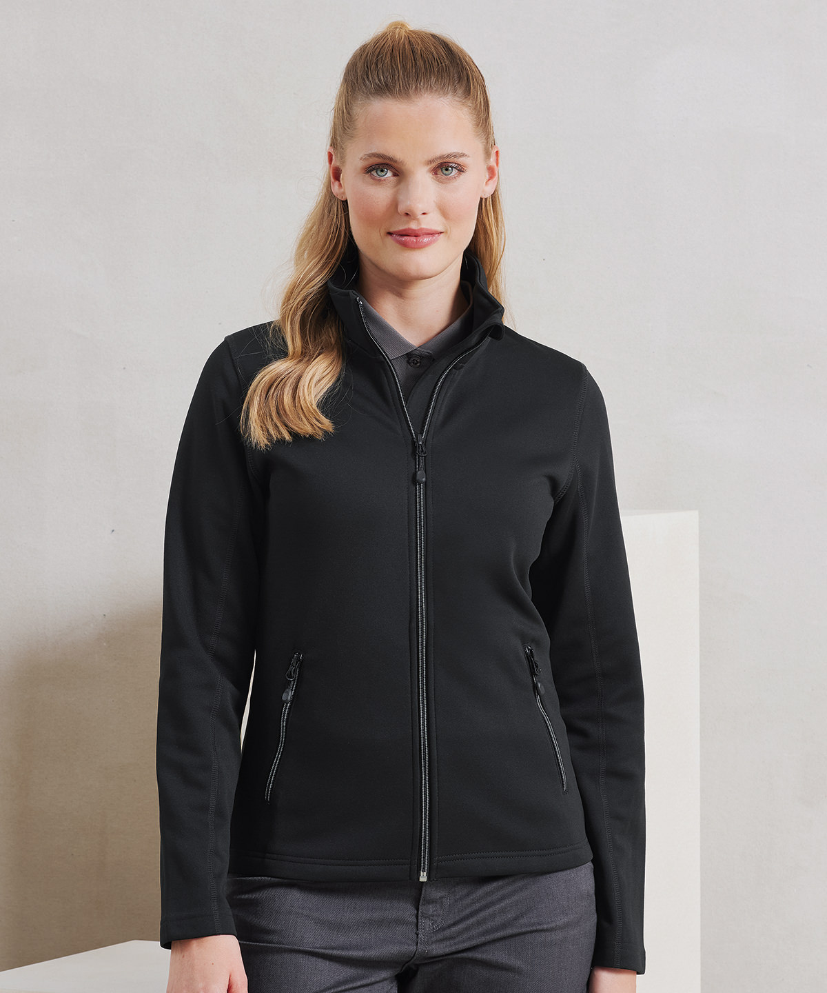 Womens Spun Dyed Recycled Zip-Through Sweat