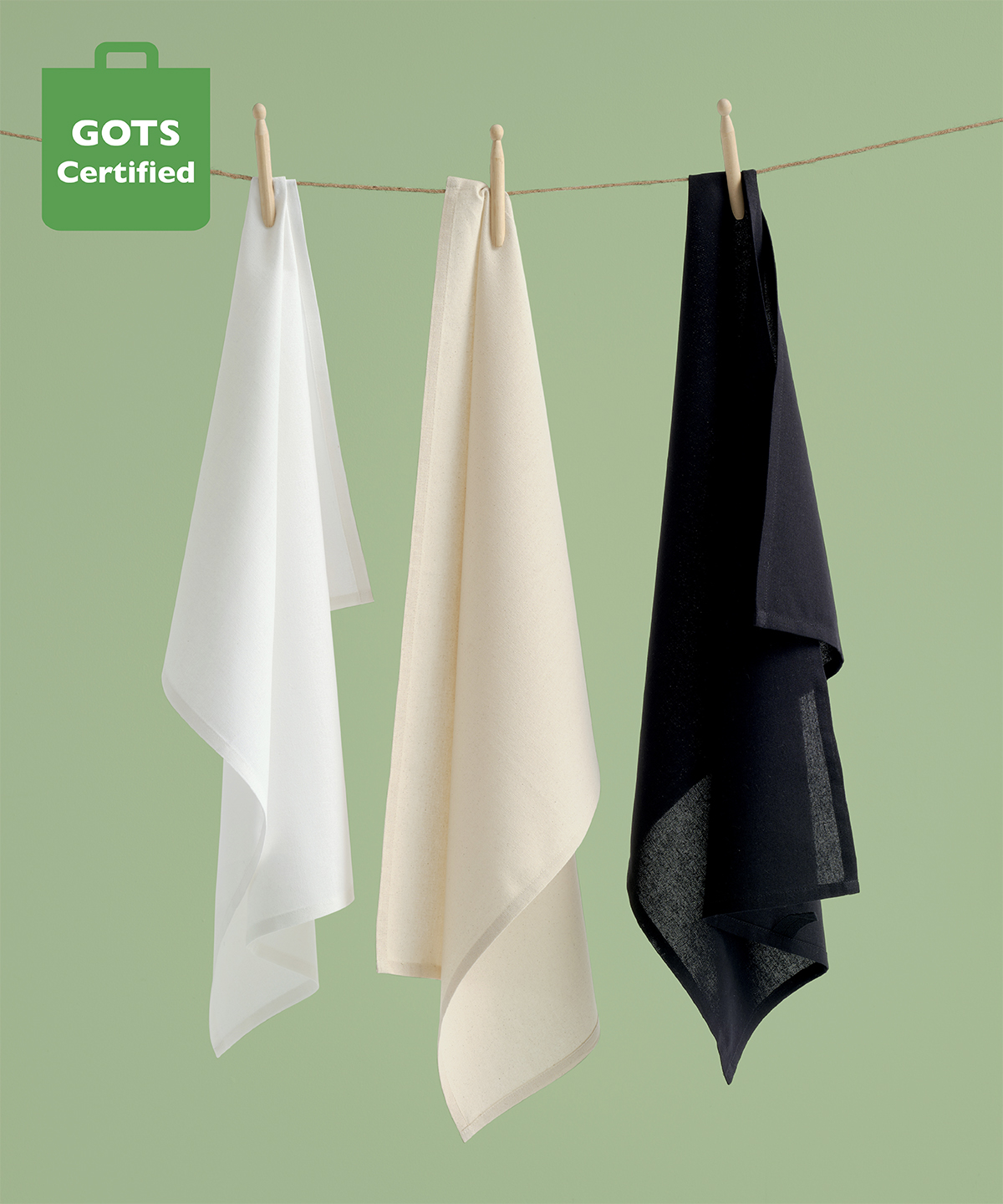 Organic cotton tea towel