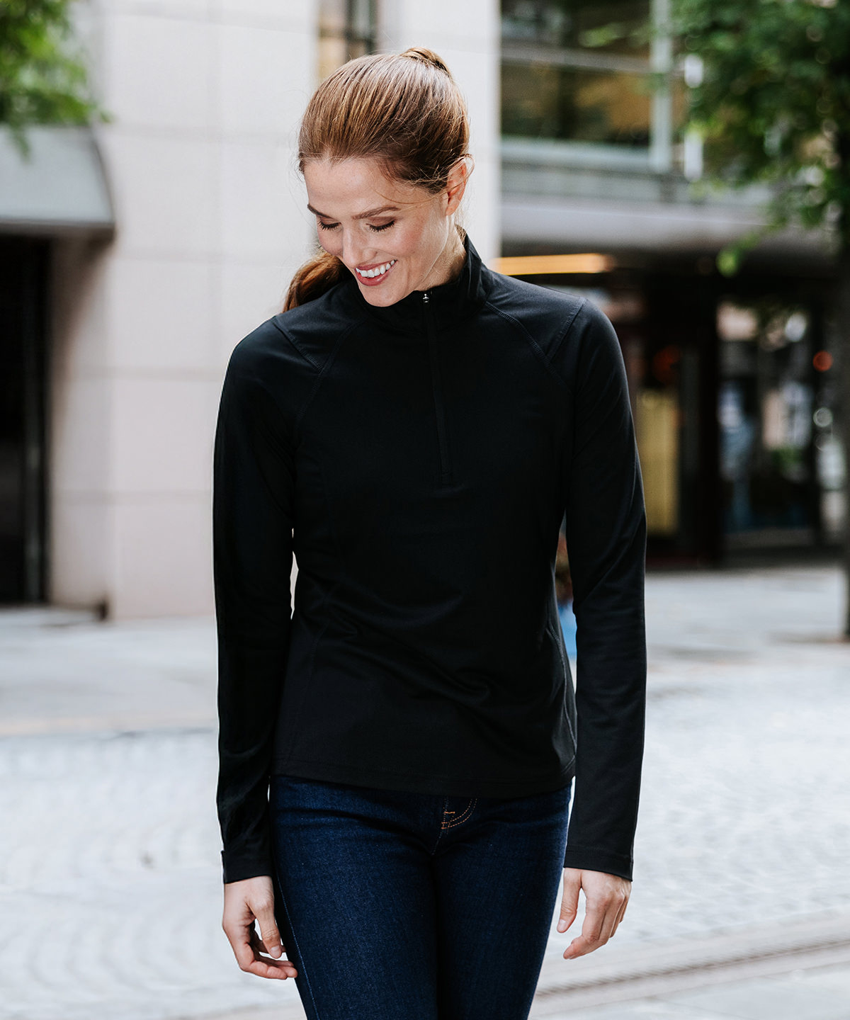 Womens Milano ¼-zip pullover
