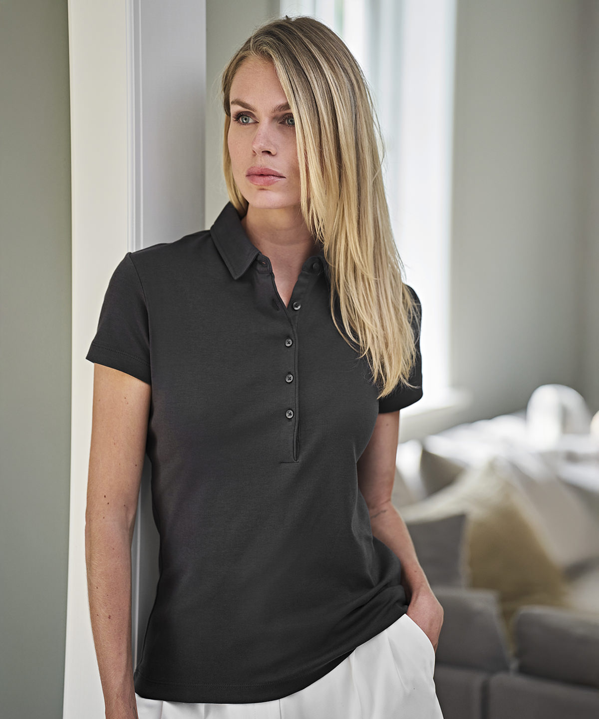 Womens Pima cotton polo (1441)
