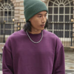Oversized cuffed beanie
