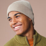Dip-dye beanie