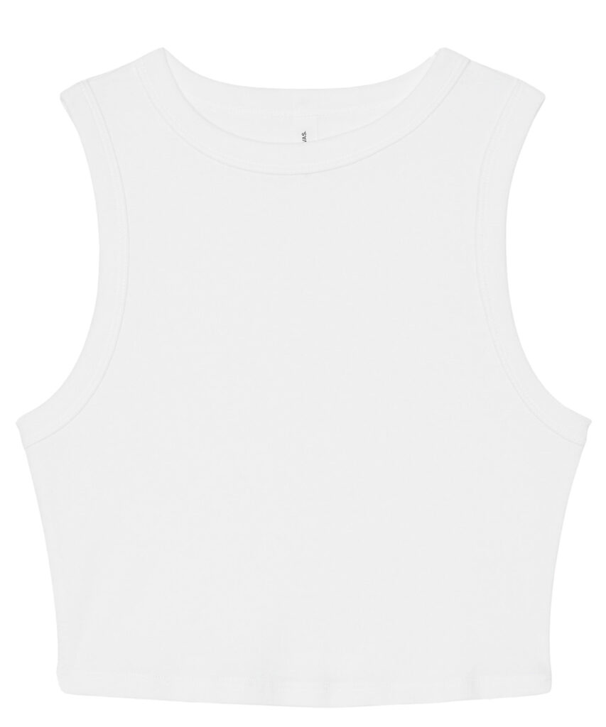 Women’s micro rib muscle crop tank