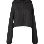 Women's cropped fleece hoodie