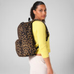 Leopard print backpack