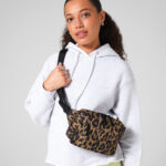 Leopard print cross-body bag