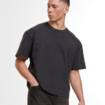 Vintage cropped heavy oversized tee