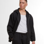 Loose-fit zip hoodie