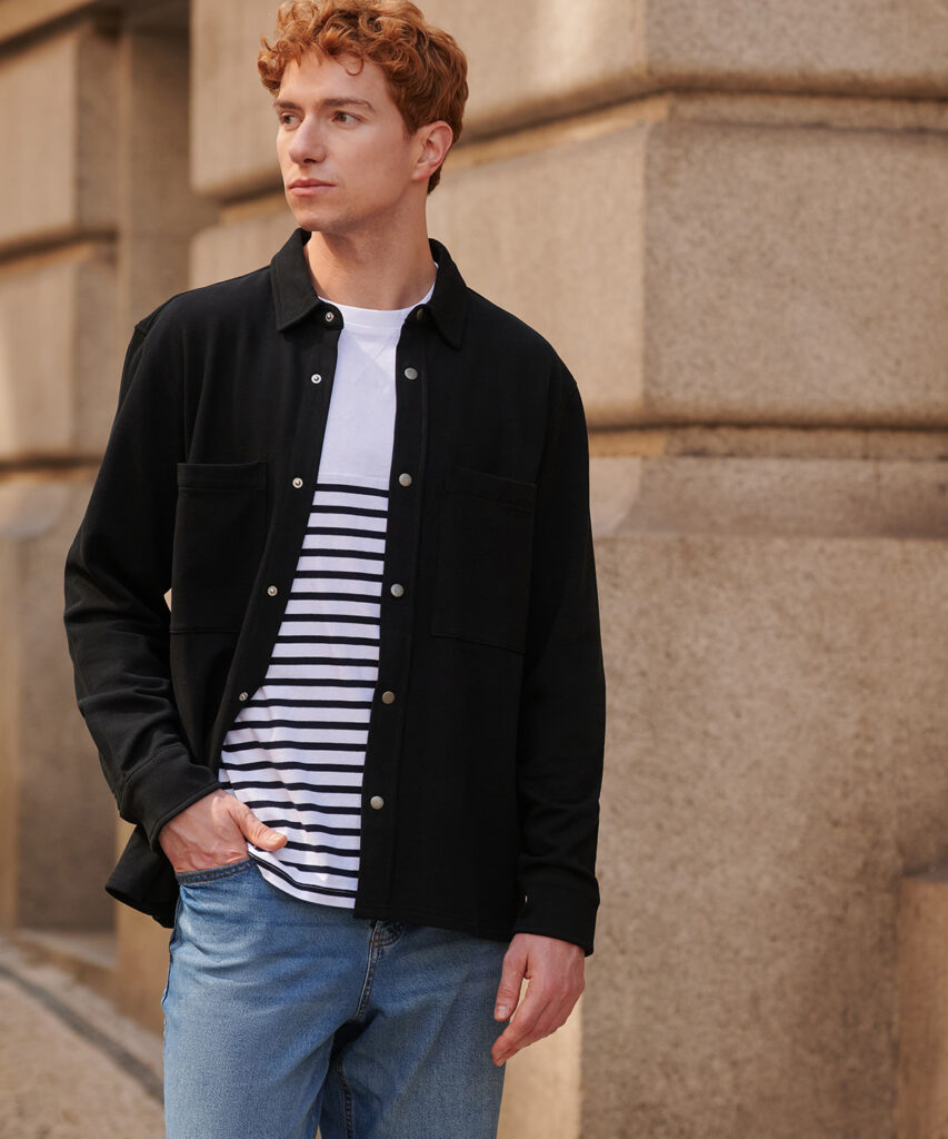 Premium piqué overshirt