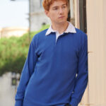 Long sleeve plain rugby shirt