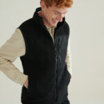 Recycled sherpa gilet