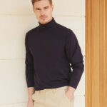 Long sleeve roll neck top