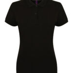 Women's micro-fine piqué polo shirt