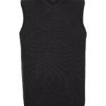 V-neck sleeveless knitted sweater