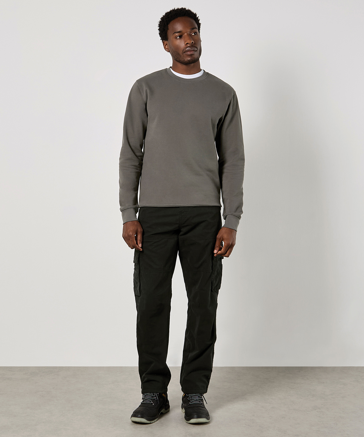 Regular fit piqué sweatshirt