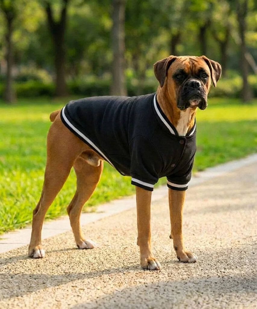 Dog’s varsity jacket