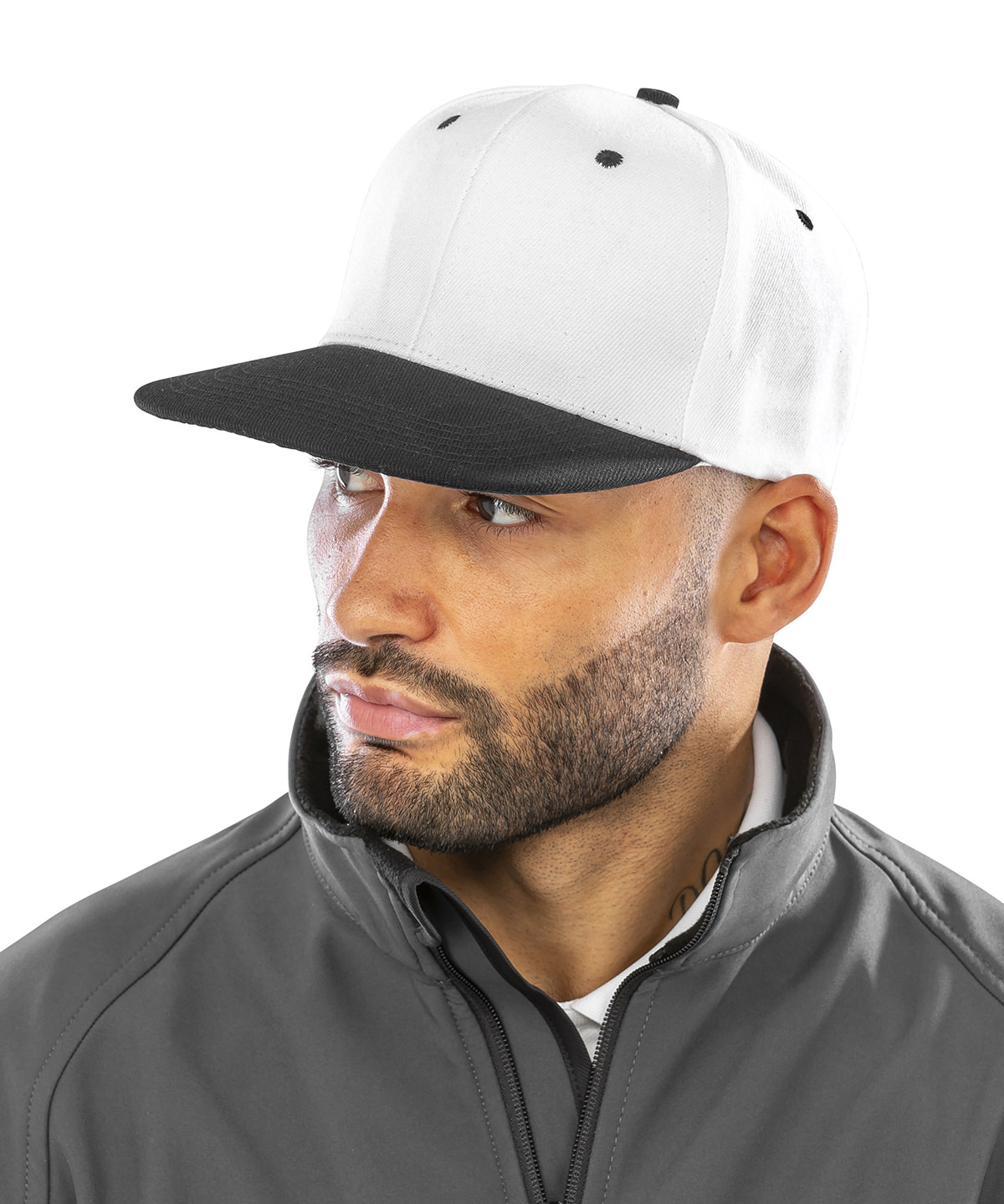 Bronx original flat peak snapback dual colour cap