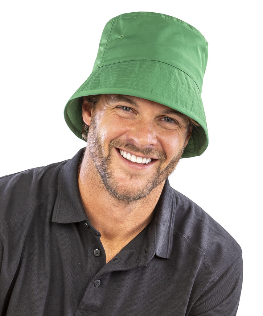 Recycled bound edge bucket hat