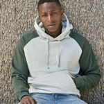 UNLABELED two-tone hooded sweatshirt (5156)