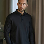 Pima cotton long-sleeve polo (1442)