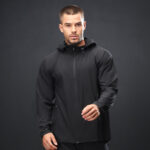 Technical zip-through hoodie