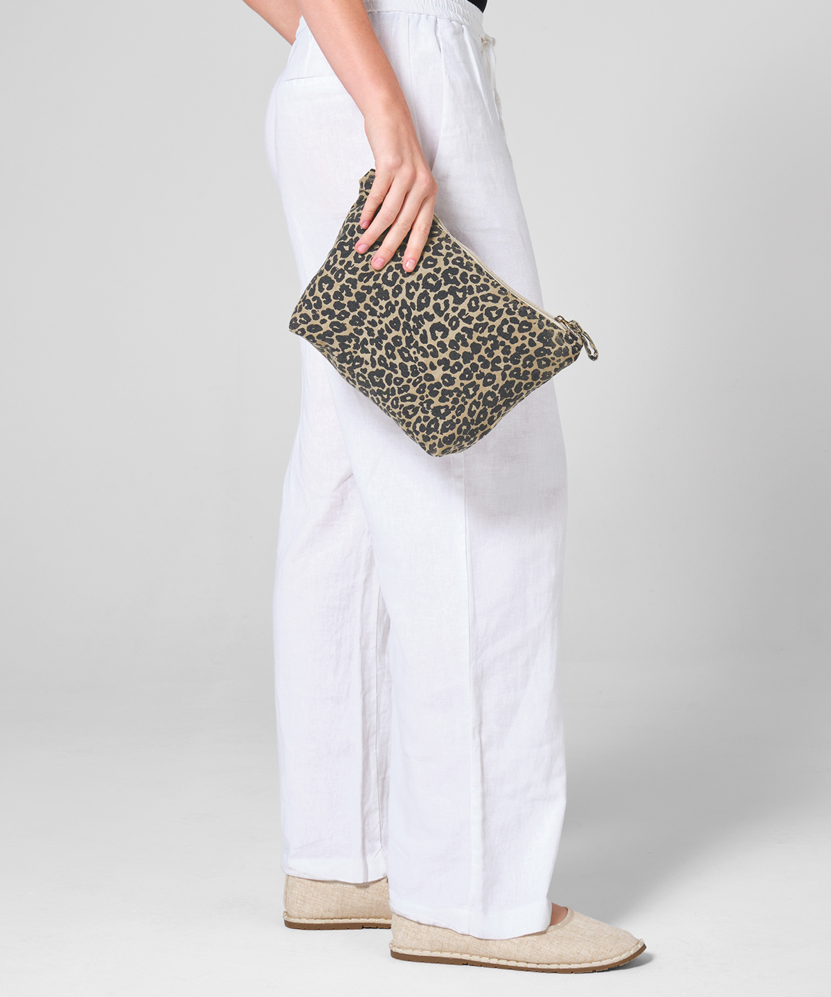 Leopard print canvas accessory bag 1 Leopard print canvas accessory bag
