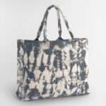 Tie-dye canvas tote bag